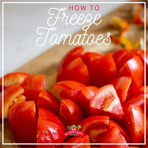 Freezing tomatoes - Step 4: Freeze. Cut the tomatoes as desired and place them on a parchment-lined baking sheet. Place the baking sheet in the freezer and freeze for 30 minutes or until solid. …